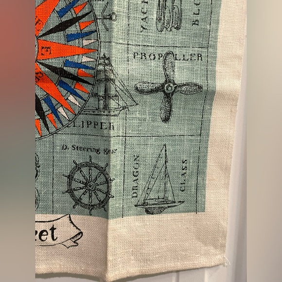 Kay Dee Handprints 100% Pure Linen Nantucket Dish Towel . NWT - Picture 7 of 10